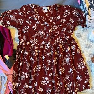 Myra Button Down Mini Dress size Large